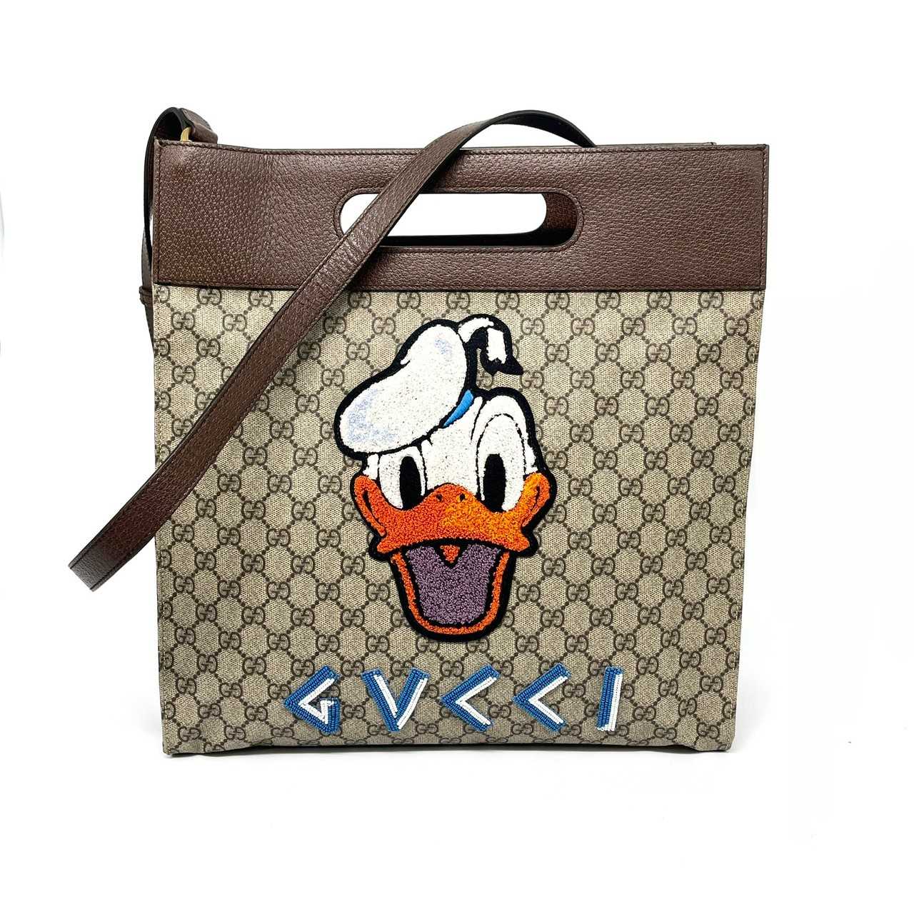 Gucci x Disney donald duck tote gg supreme canvas shw
