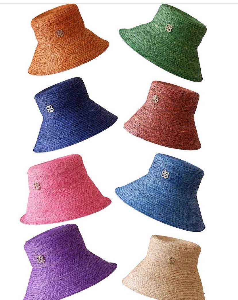 Raffia Out of block hats