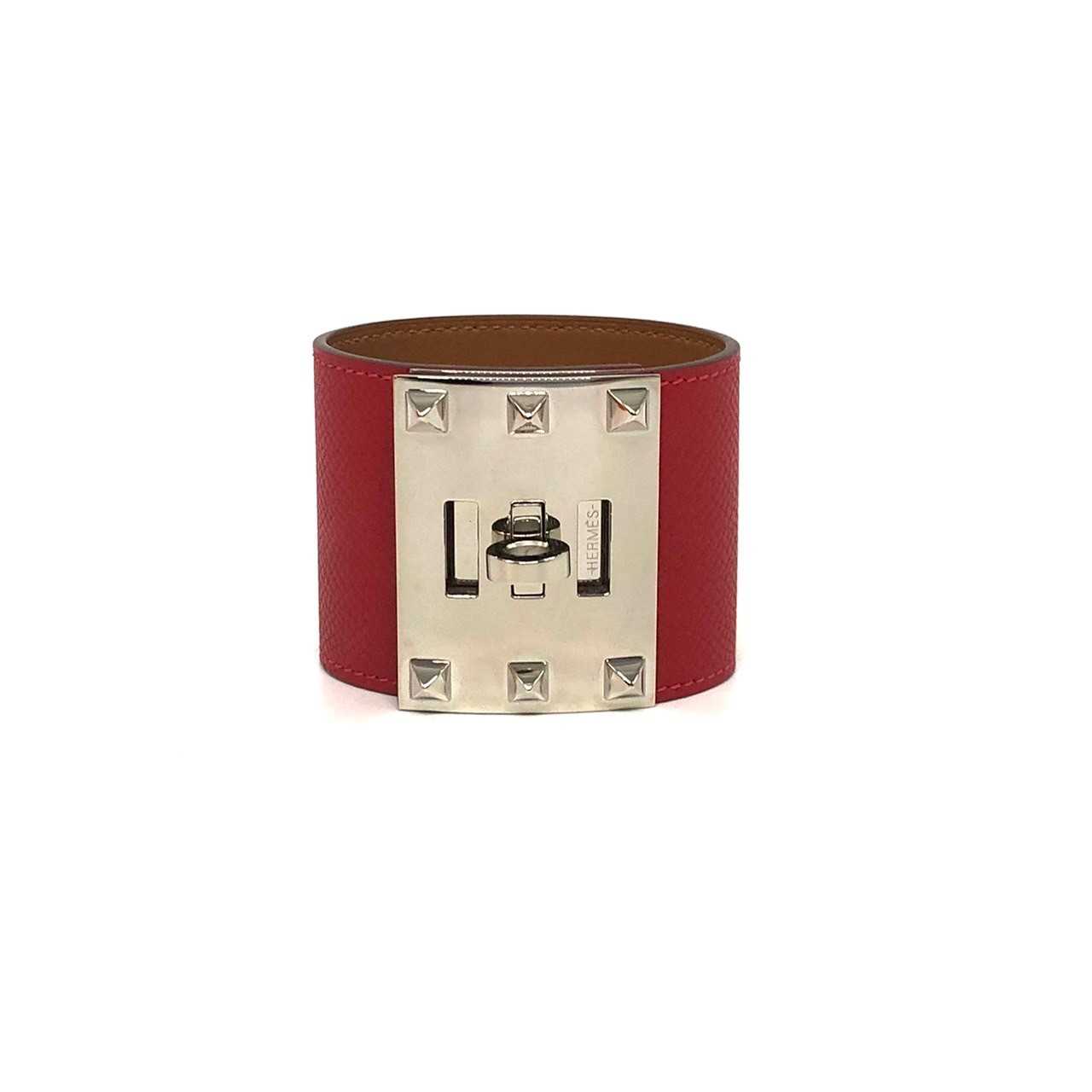 Hermes Kelly dog red epsom phw stamp R