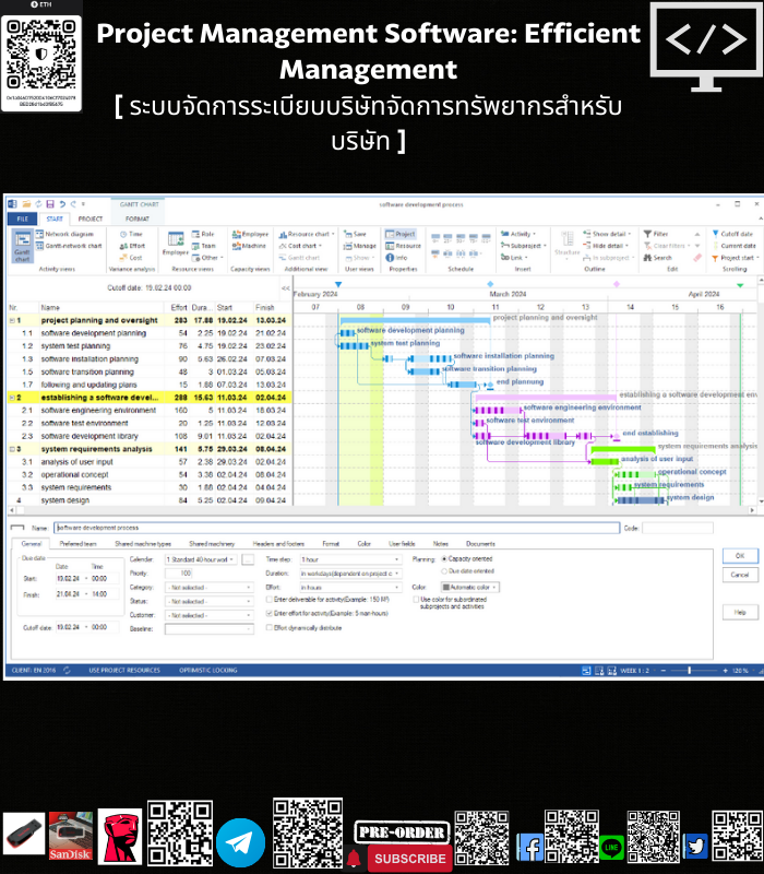 Project Management Software[ ระบบจัดการระเบียบบริษัทจัดการทรัพยากรสำหรับบริษัท