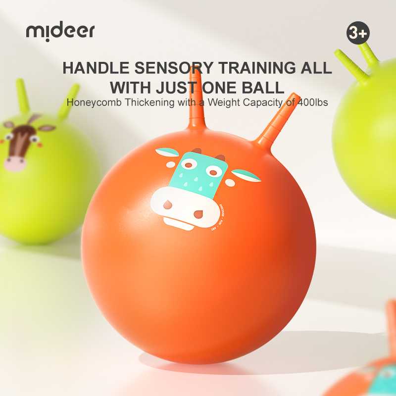 Mideer Sensory training bounce ball ตุ๊กตากระโดดเสริมพัฒนาการ ลายน้องสัตว์