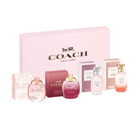 Set Coach 4 Miniature Perfume For Women 4 x 5 ml กล่องซีล