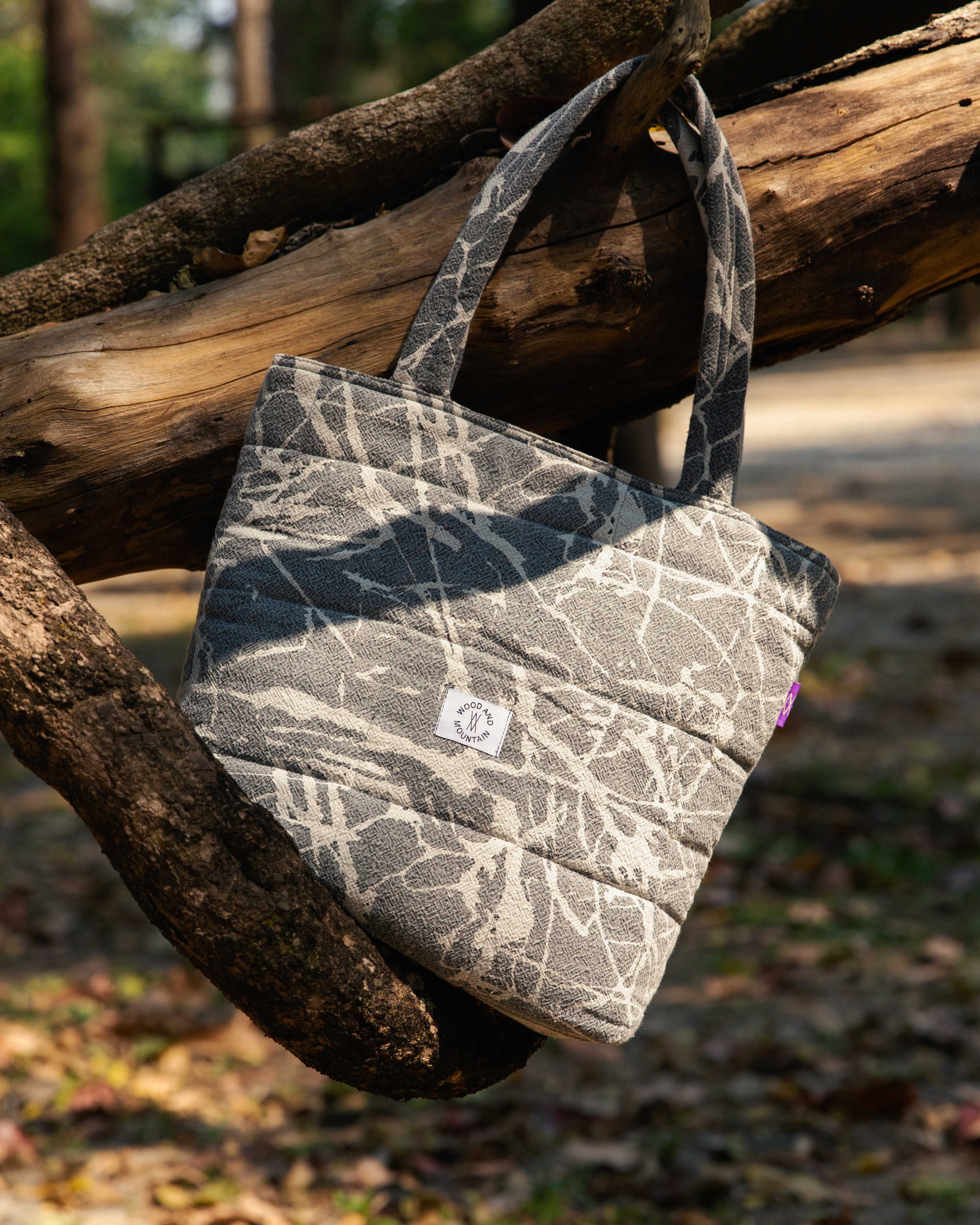 Mycelium Puffer Tote Bag