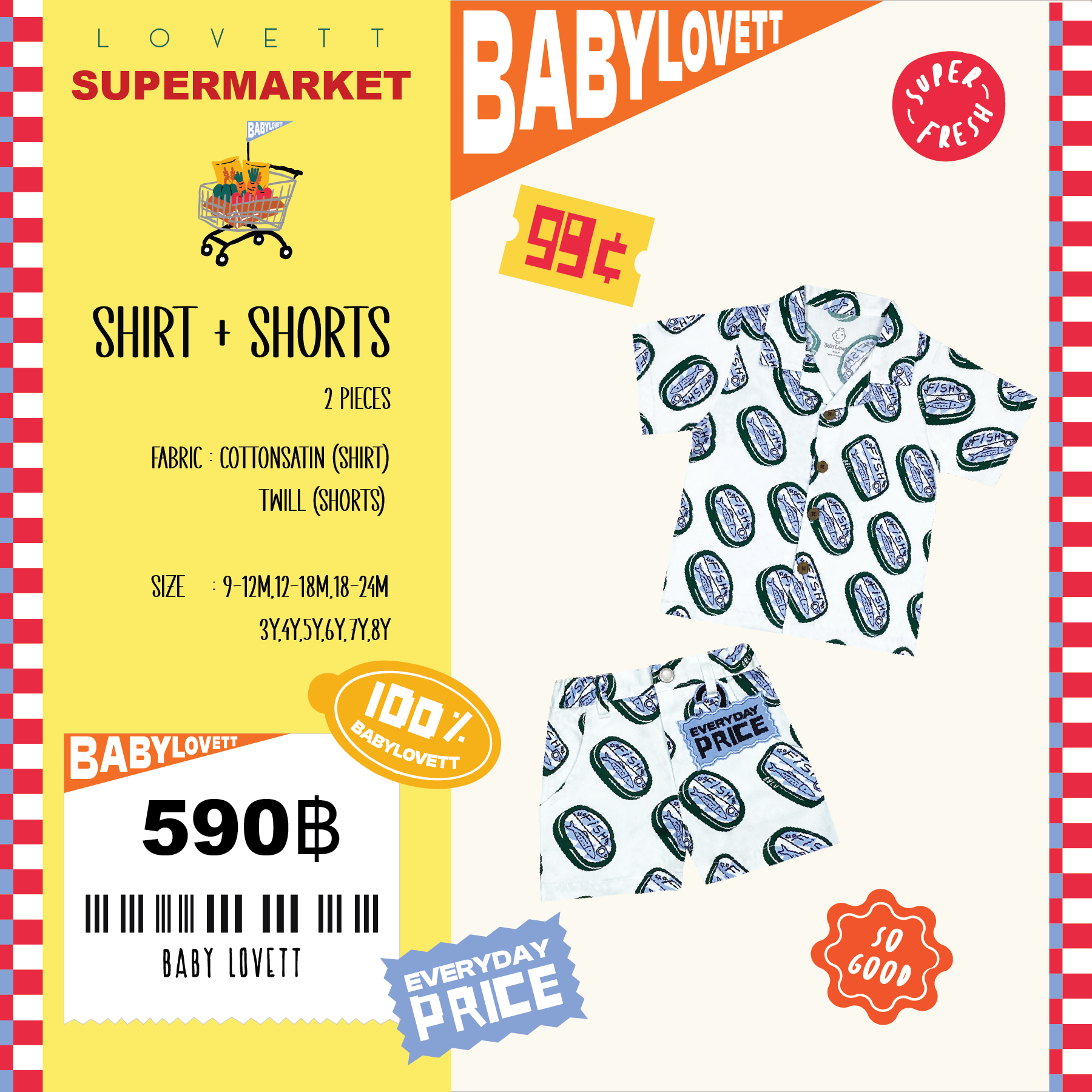 18 Supermarket - Shirt + Shorts