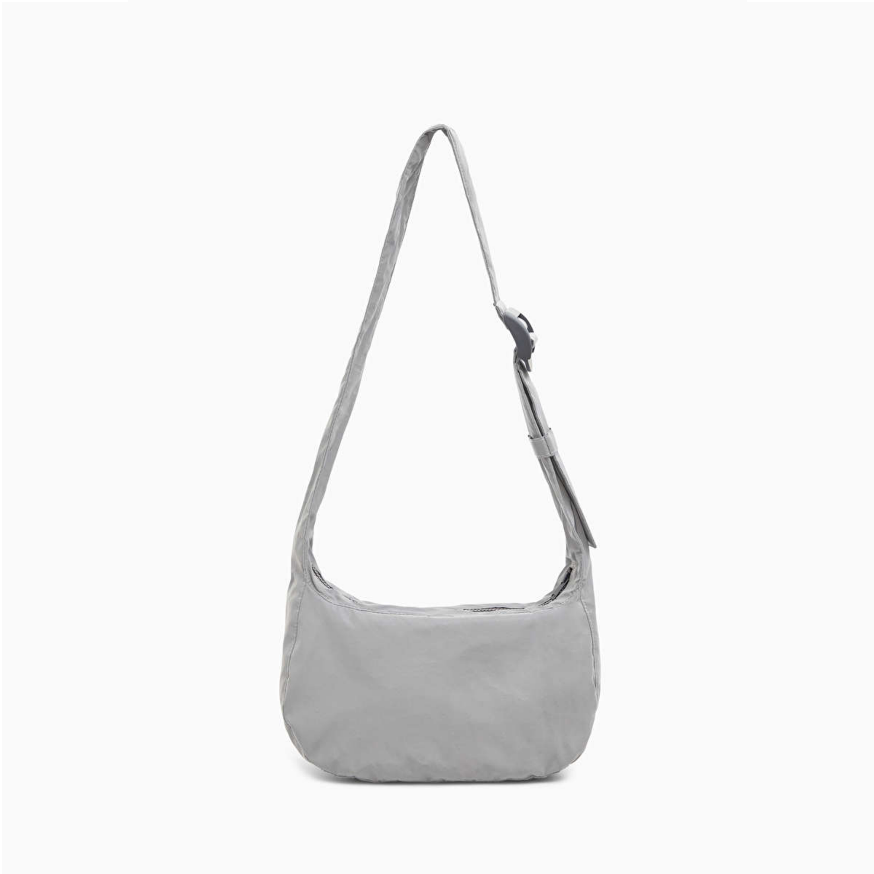 พร้อมส่ง - กระเป๋า COS Nylon Crossbody Saddle Bag สี Silver