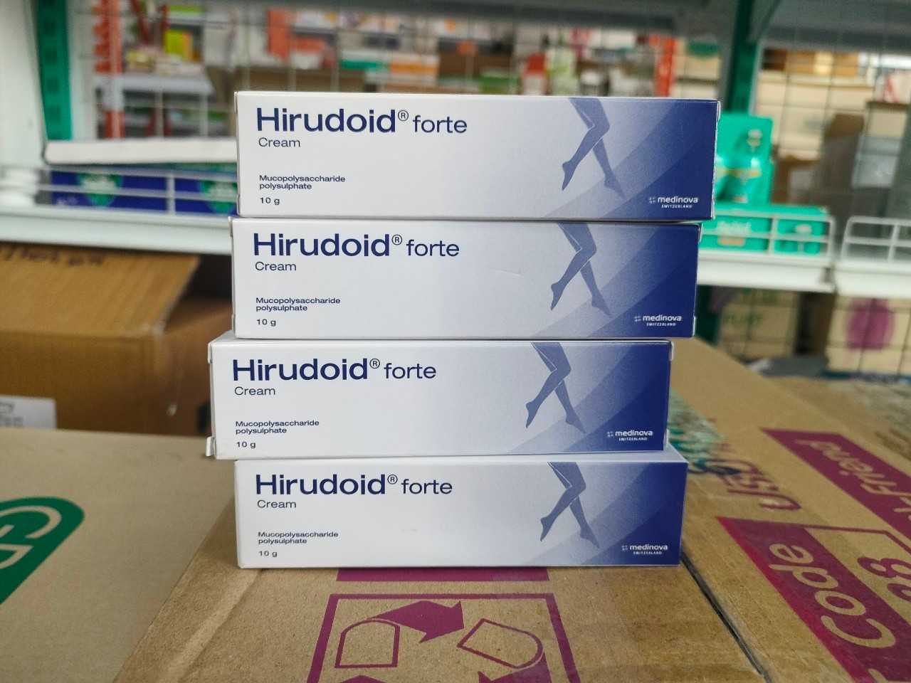 Hirudoid forte ขนาด 10g / 20g / 40g ทารอยแผลเป็น ฟกช้ำ เส้นเลือดขอด