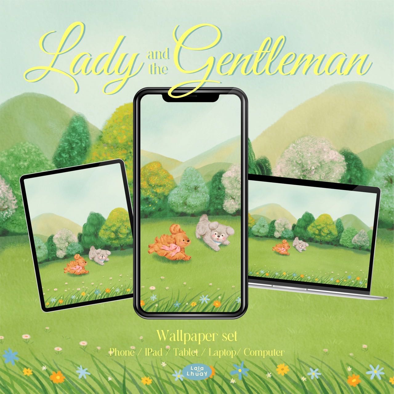Lady and the Gentleman (Wallpaper set)