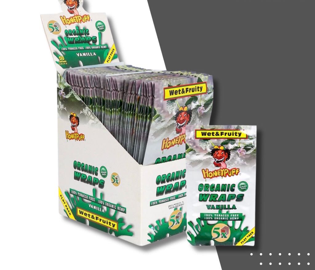 HoneyPuff USA Blunt Wraps Rolling Papers 110 mm.-กระดาษบรั้น