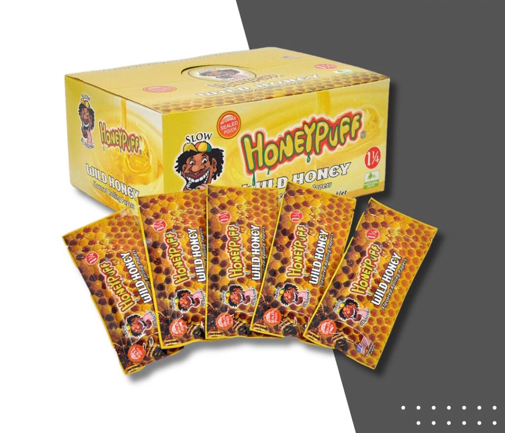 Honeypuff made in USA Rolling papers - กระดาษโรล ขนาด 110mm.