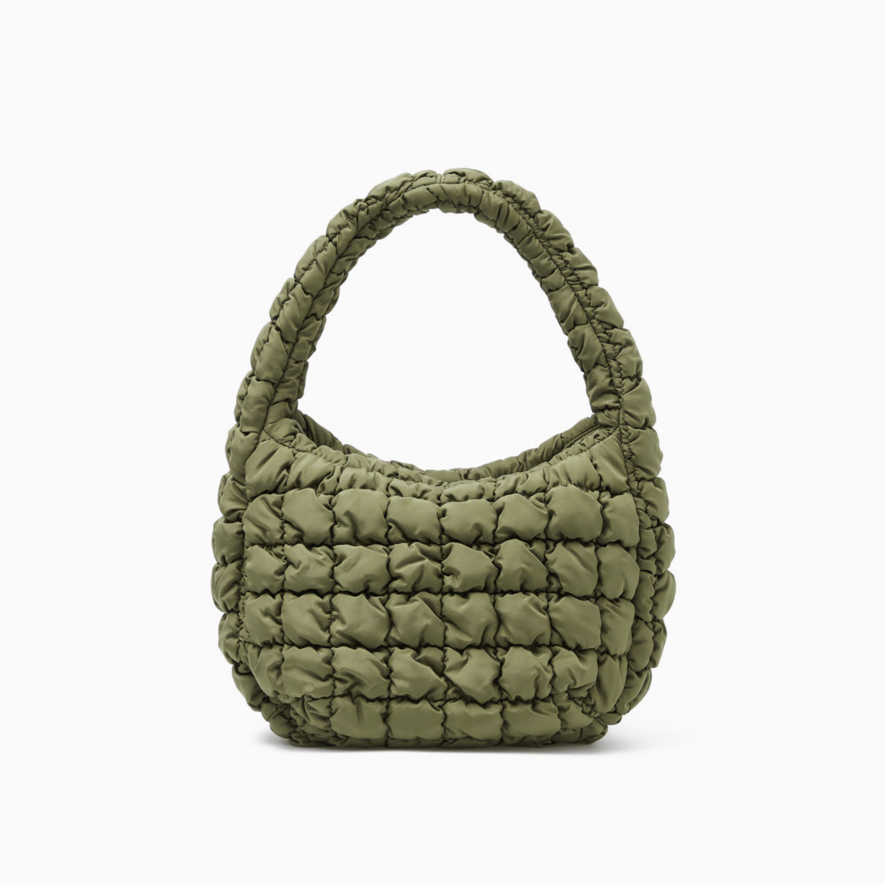 พร้อมส่ง - กระเป๋า COS Mini Quilted Bag สี Khaki Green