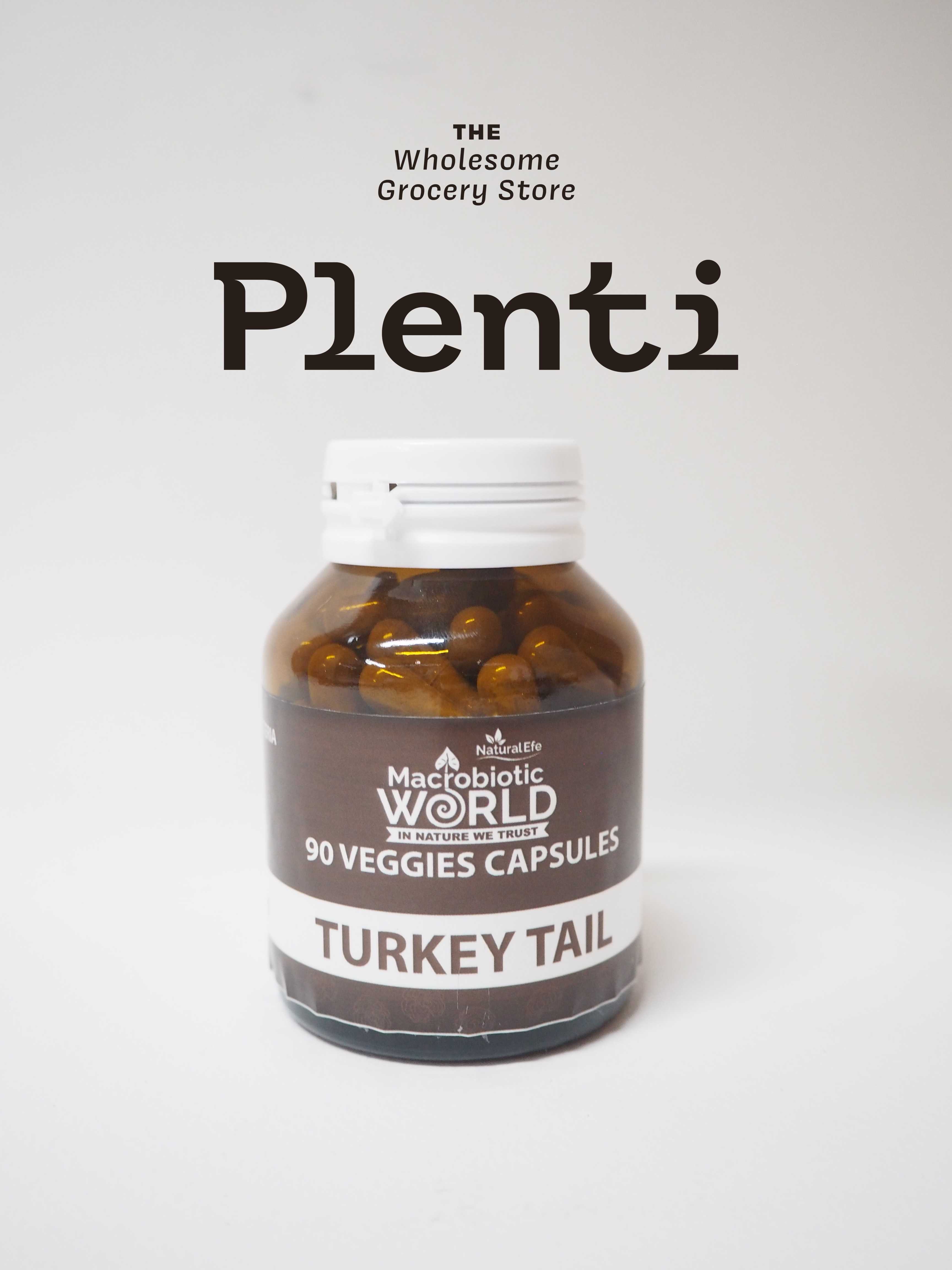 TURKEY TAIL CAPSULES 500MG MACROBIOTIC WORLD