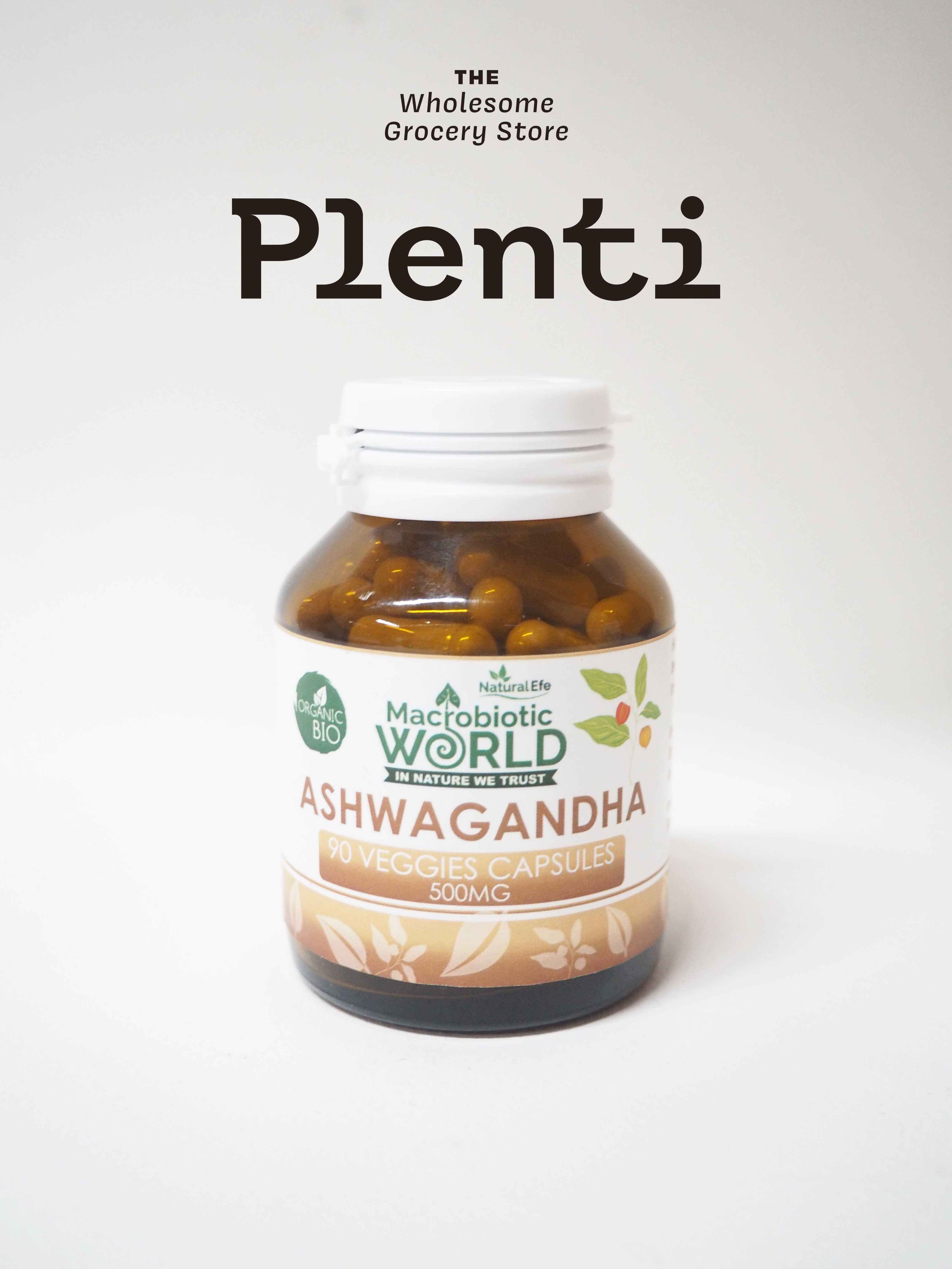 ASHWANGANDA CAPSULES 90 CAP MACROBIOTIC WORLD