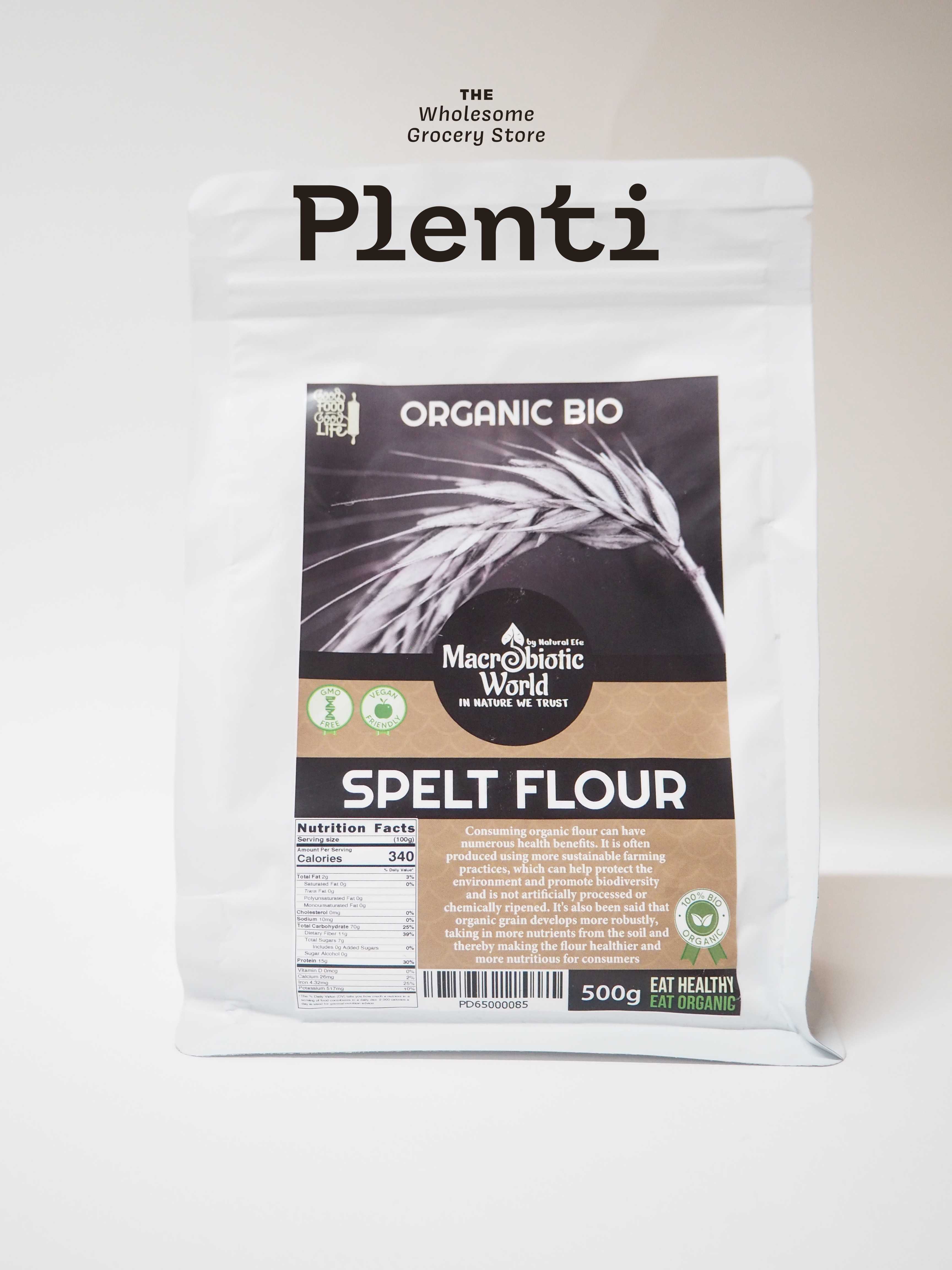 SPELT FLOUR 500G MACROBIOTIC WORLD