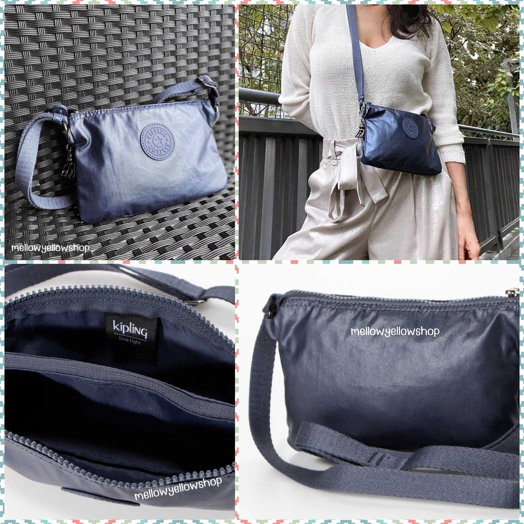❌ ลดเคลียร์ กระเป๋า Kipling creativity xb midnight frost (ไม่มีถุง)