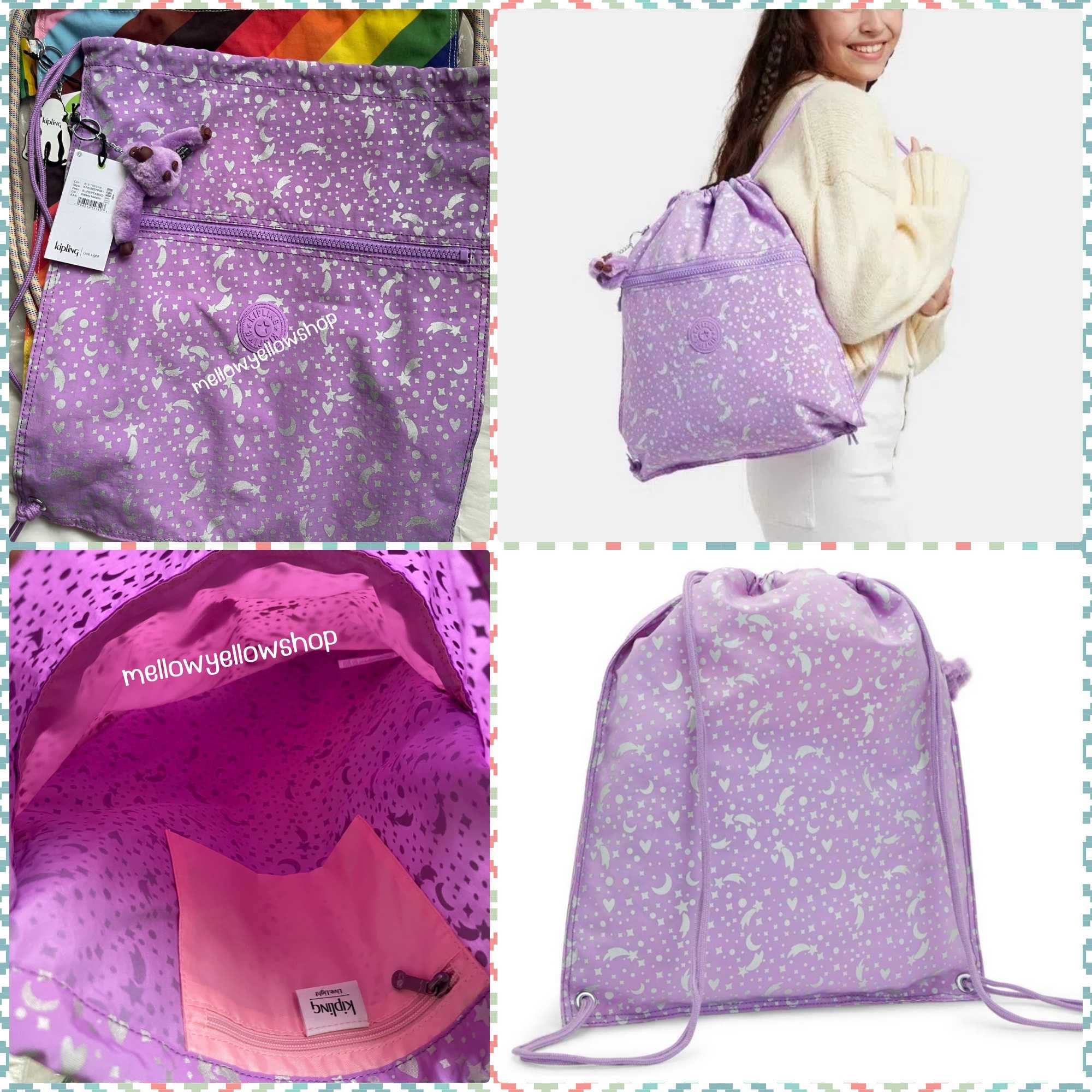 ❌ ลดเคลียร์ กระเป๋า Kipling Supertaboo Medium backpack with drawstring