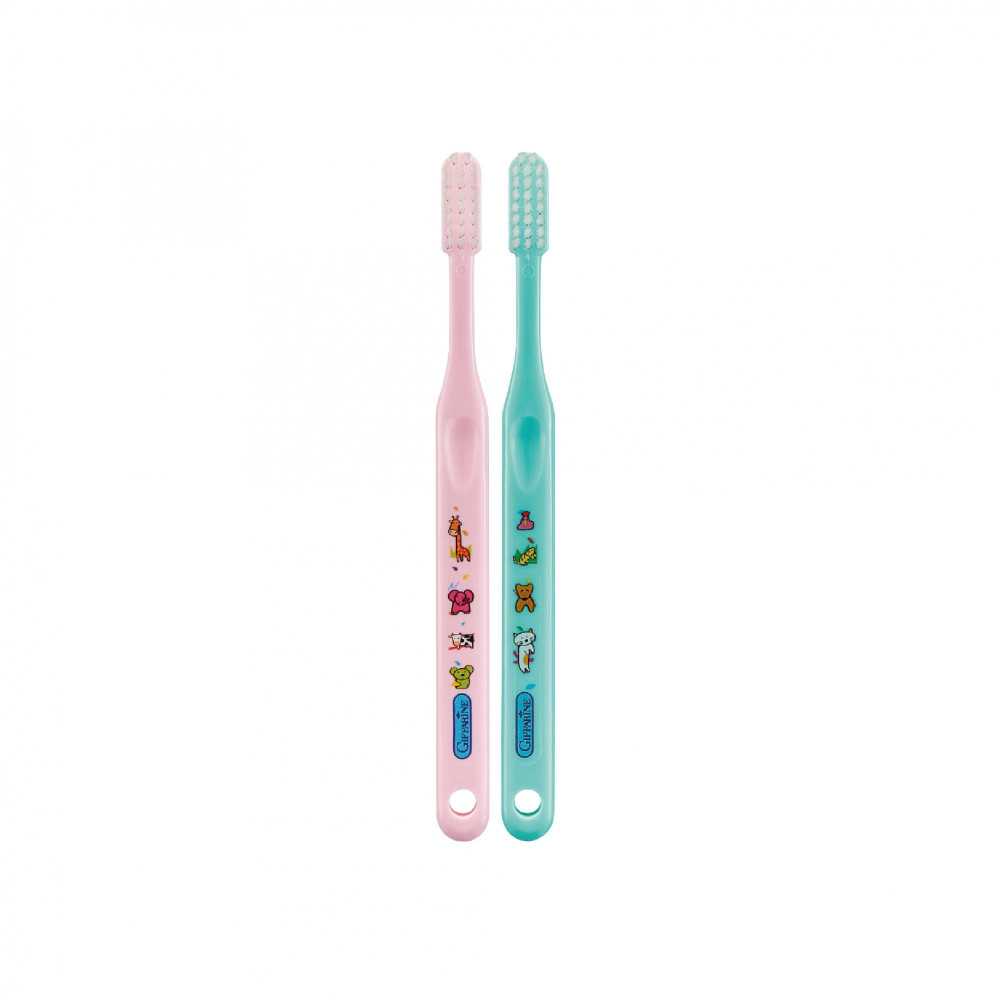 แปรงสีฟันจูเนียร์ (สำหรับเด็กอายุ 6-12 ปี) สีชมพู + เขียว