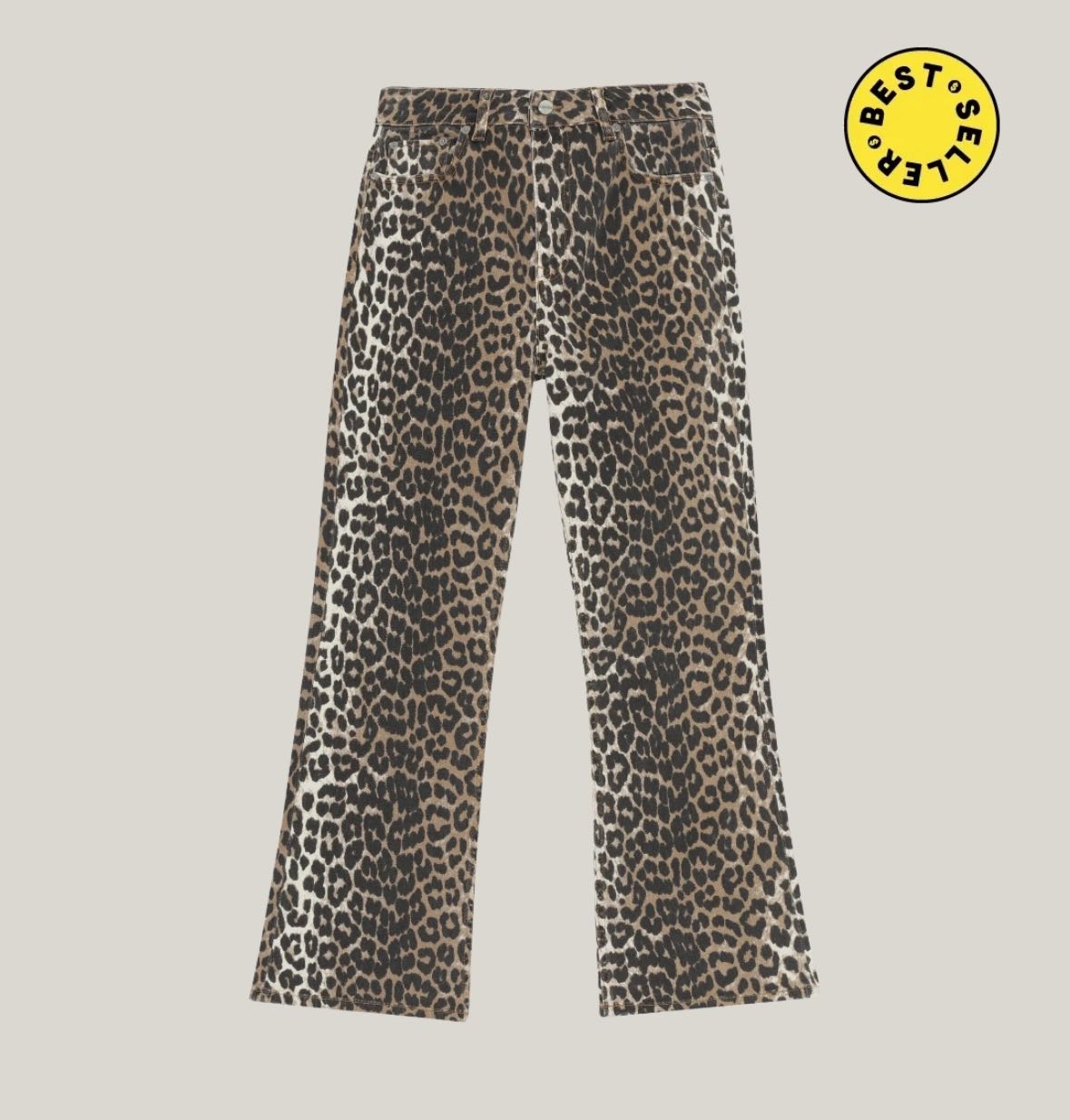 GANNI | Leopard Betzy Cropped Jeans