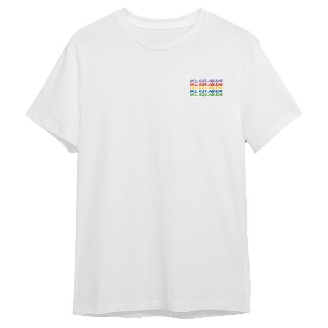 YOU'LL NEVER LAUCH ALONE RAINBOW | Oversized T-Shirt