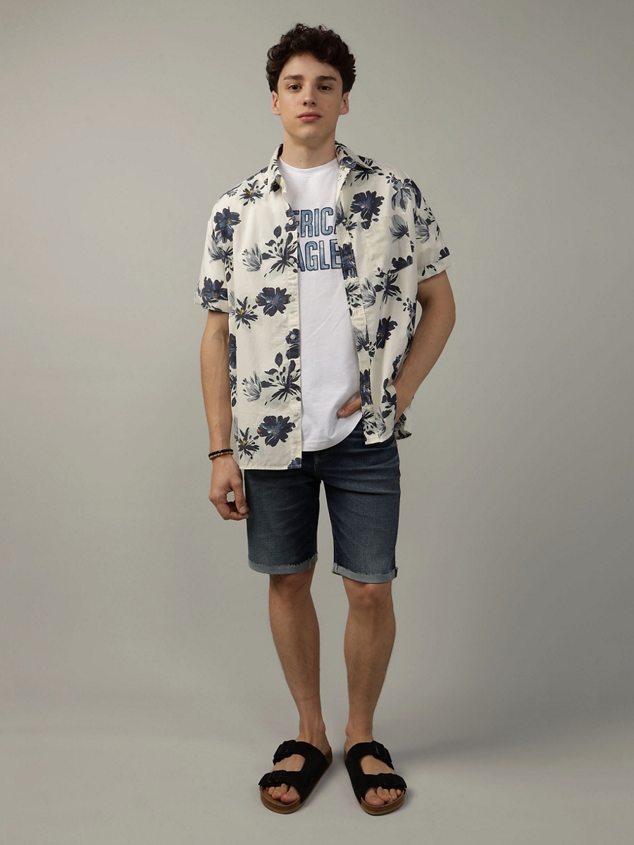 เสื้อเชิ้ต ผู้ชาย CODY FLORAL SS OVERSIZED CSC COTTON RAYON ( 015-6196-452 )