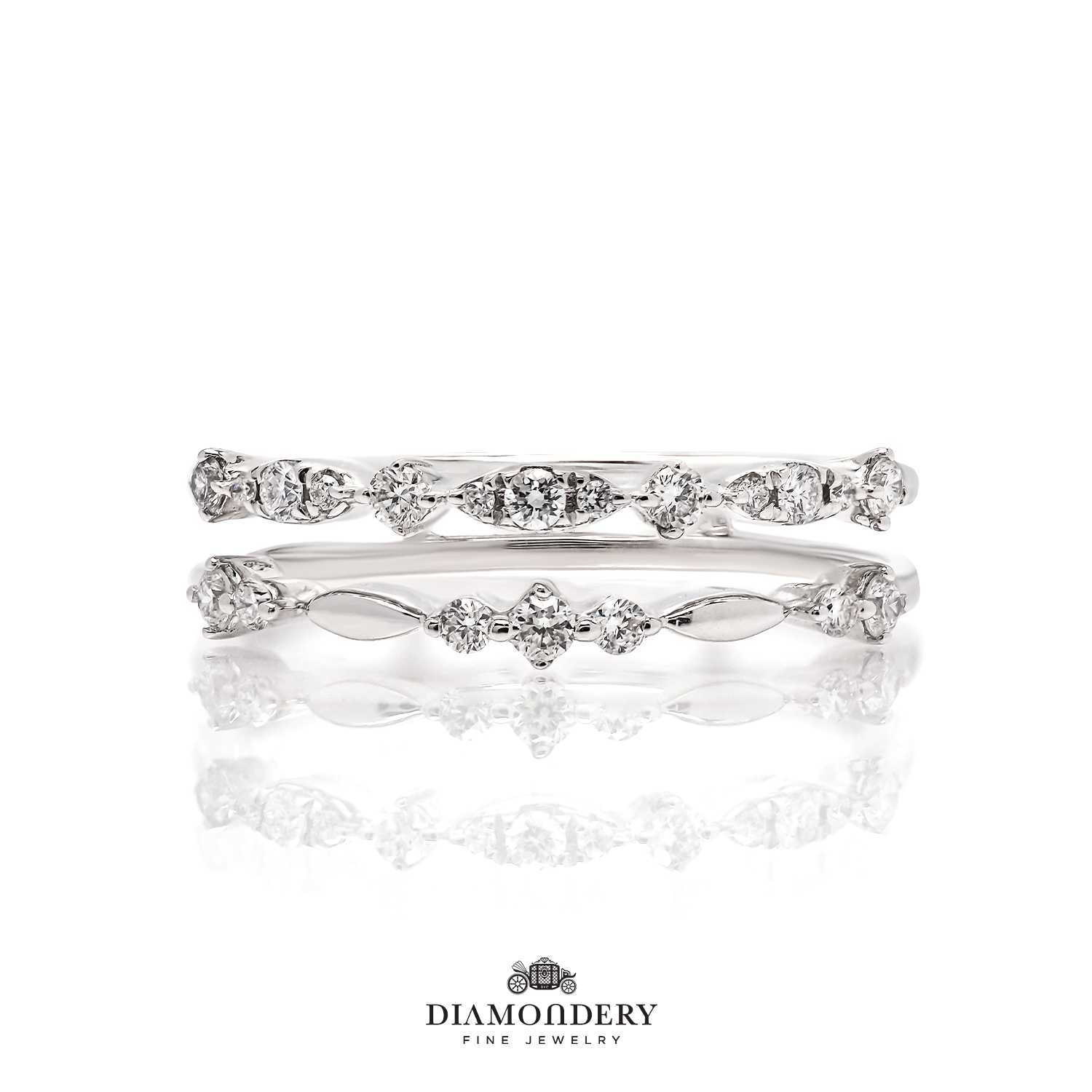แหวนเพชร Two layer Diamond Ring