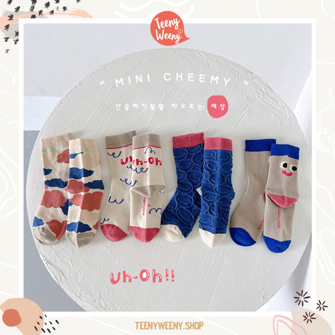Teenyweeny.shop - เซตถุงเท้า 4 คู่ (4-pack of socks)