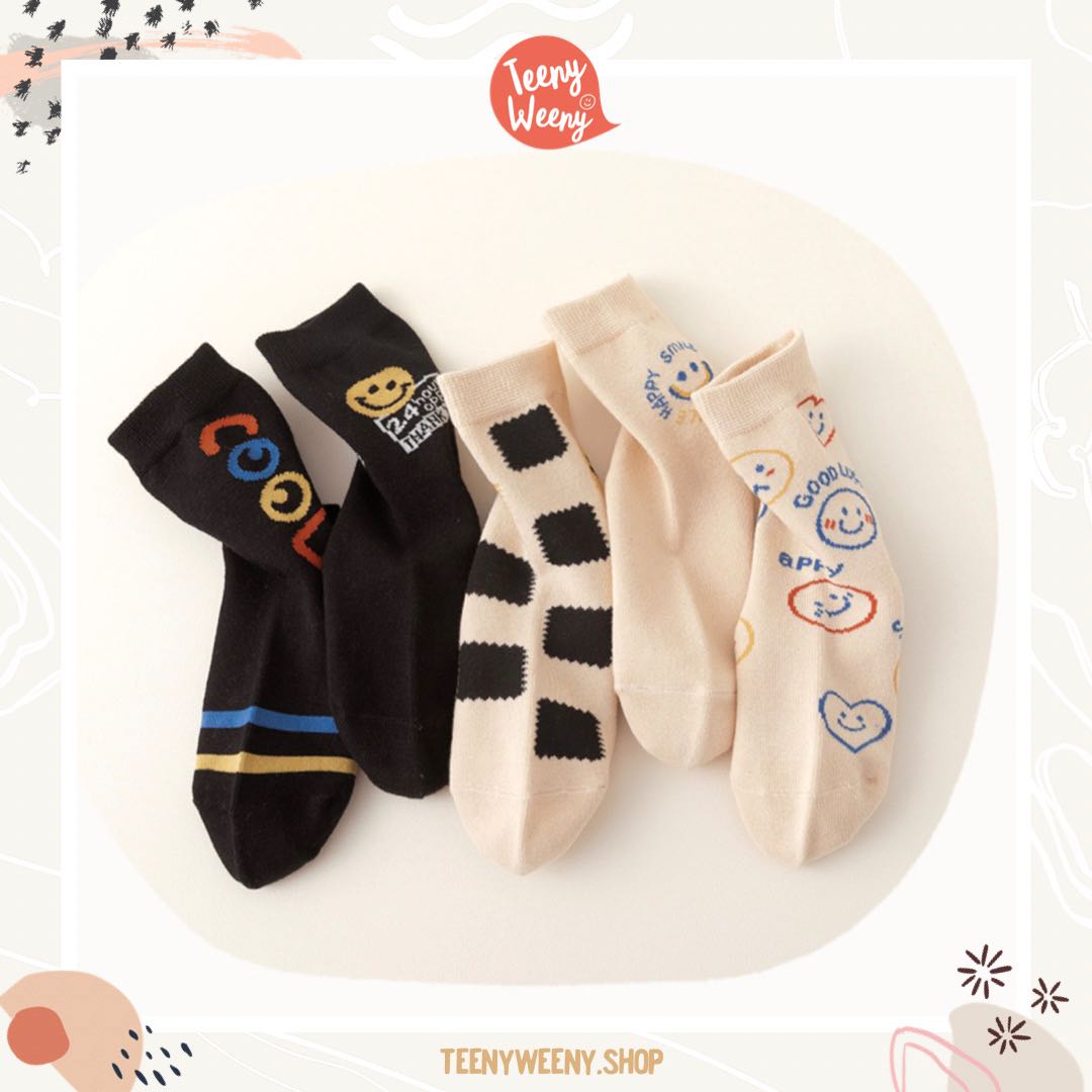Teenyweeny.shop - เซตถุงเท้า 5 คู่ (5-pack of socks)