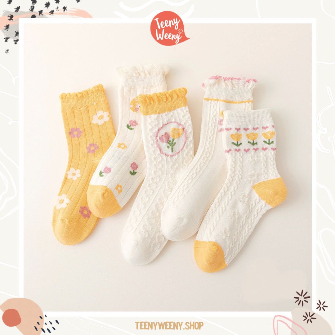 Teenyweeny.shop - เซตถุงเท้า 5 คู่ (5-pack of socks)