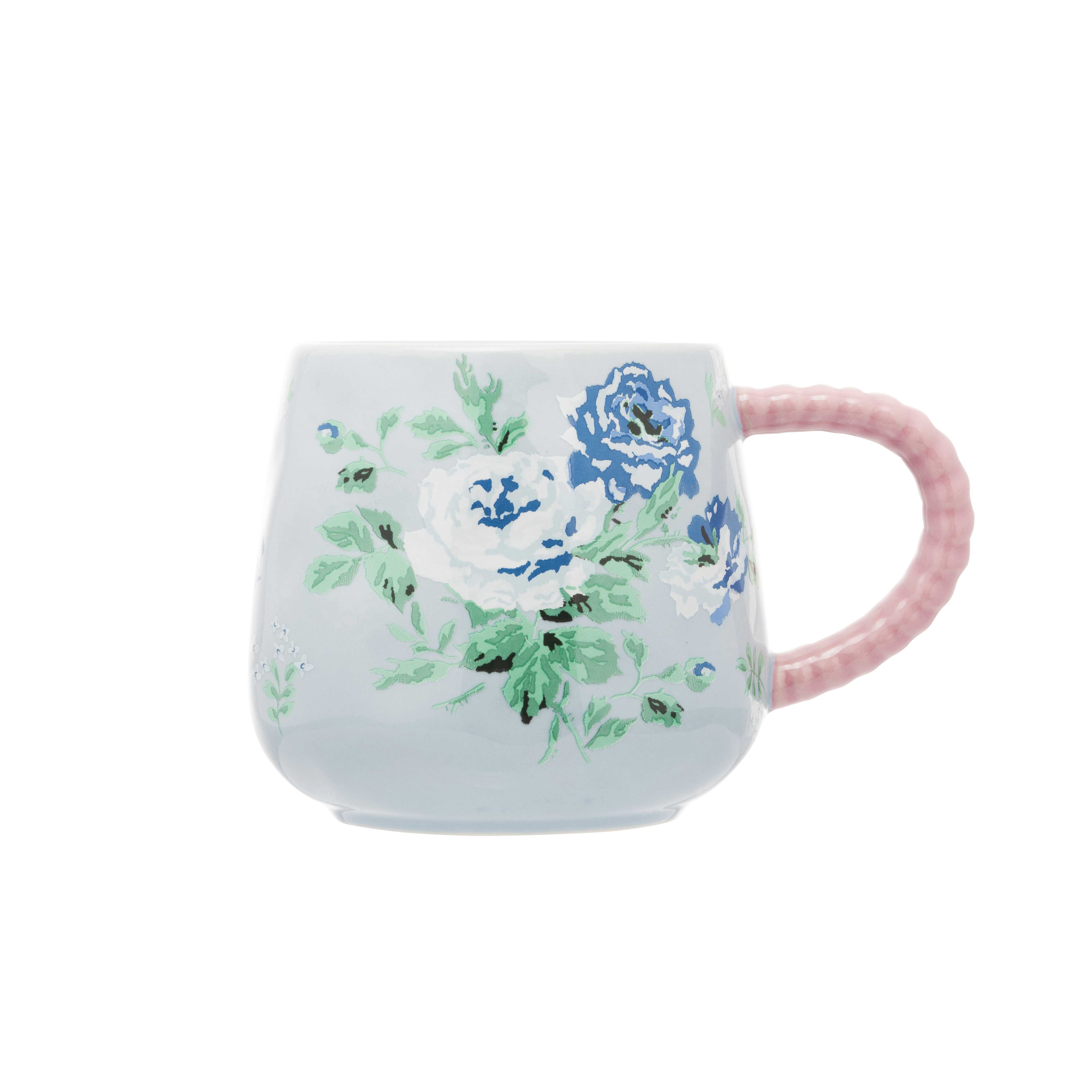 ARCHIVE ROSE BLUE TWISTED HANDLE BILLIE MUG