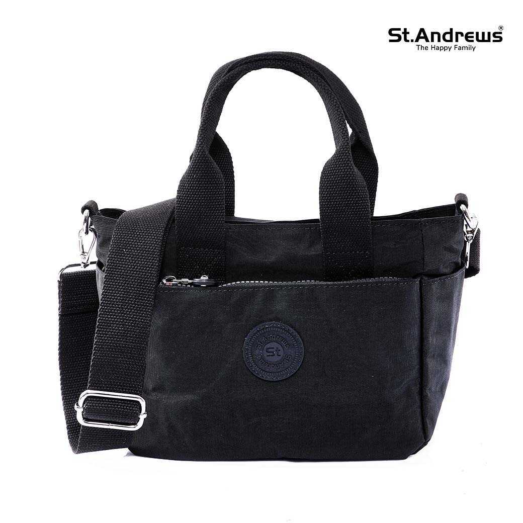 St.Andrews กระเป๋าถือพร้อมสายสะพายยาว รุ่น Maya - ( สีดำ )SSH0009