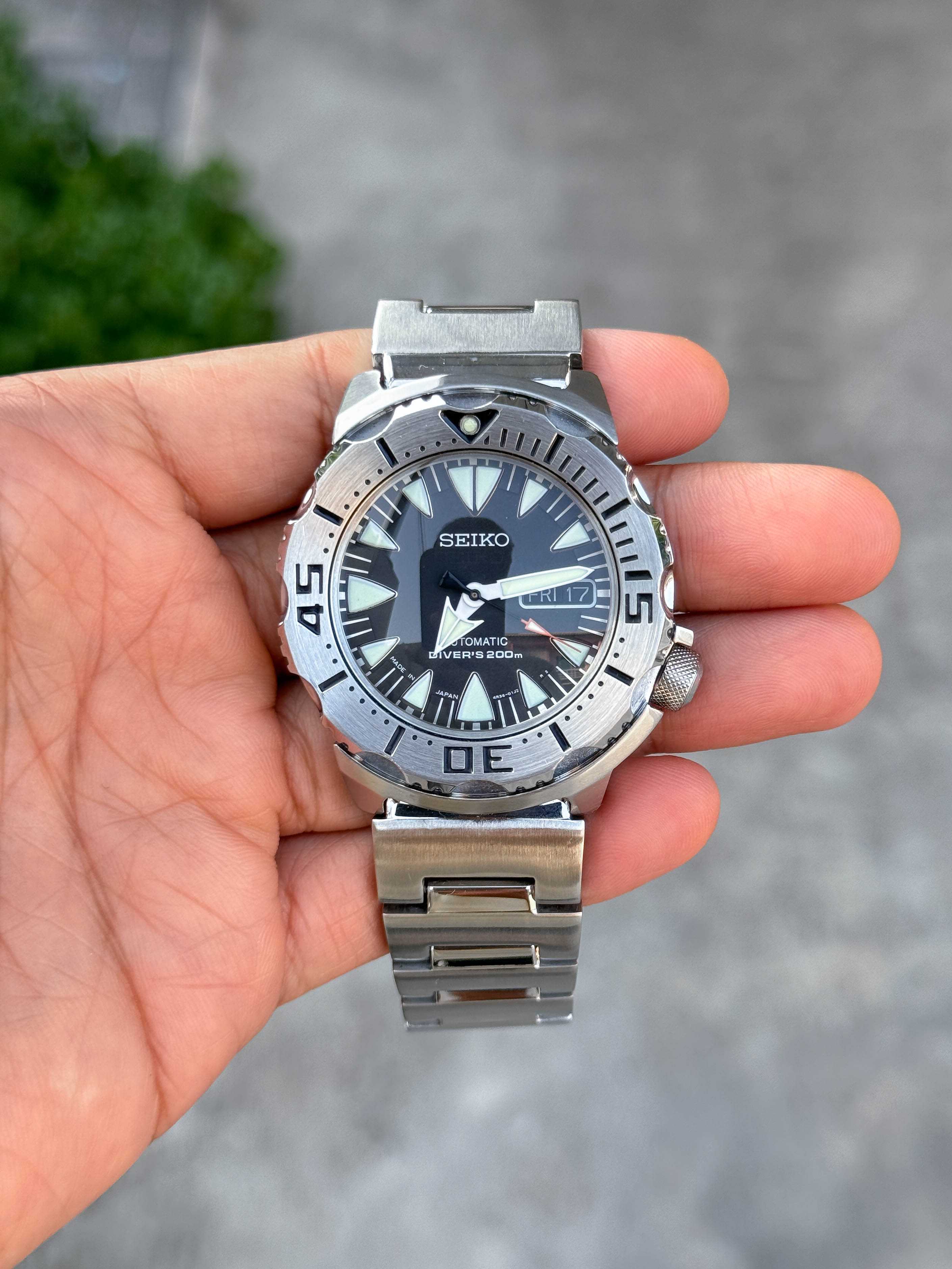 Seiko Monster The Fang Made in Japan หน้าดำ