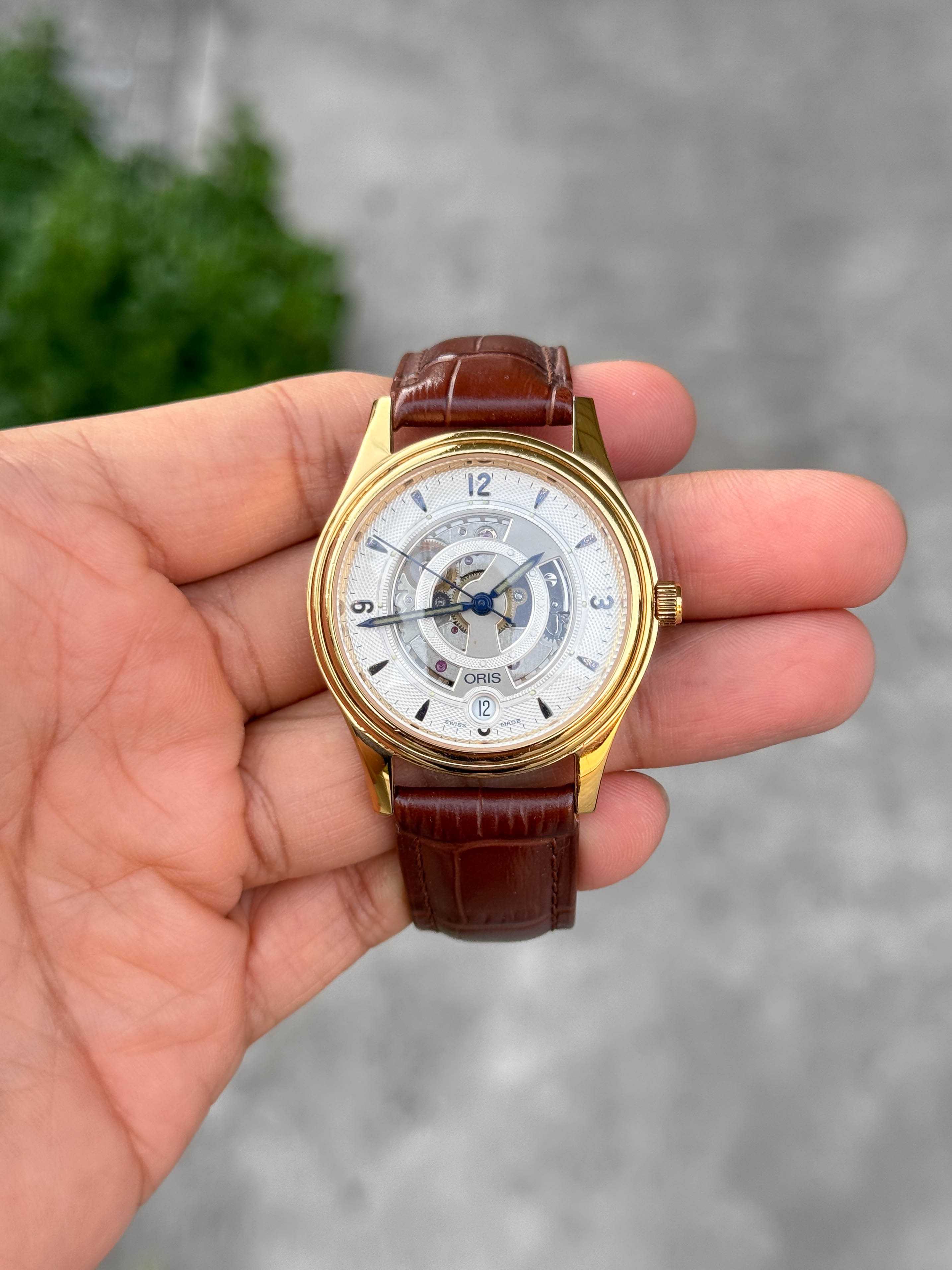 Oris Skeleton Automatic Man Size เรือนทอง