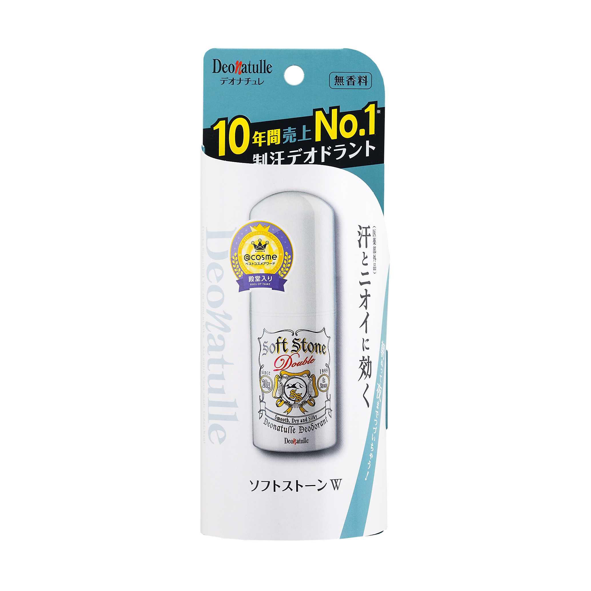 DEONATULLE SOFT STONE DOUBLE DEODORANT 20 G / โรลออน แบบสติ๊ก ระงับกลิ่นกายและเหงื่อ 2 เท่า