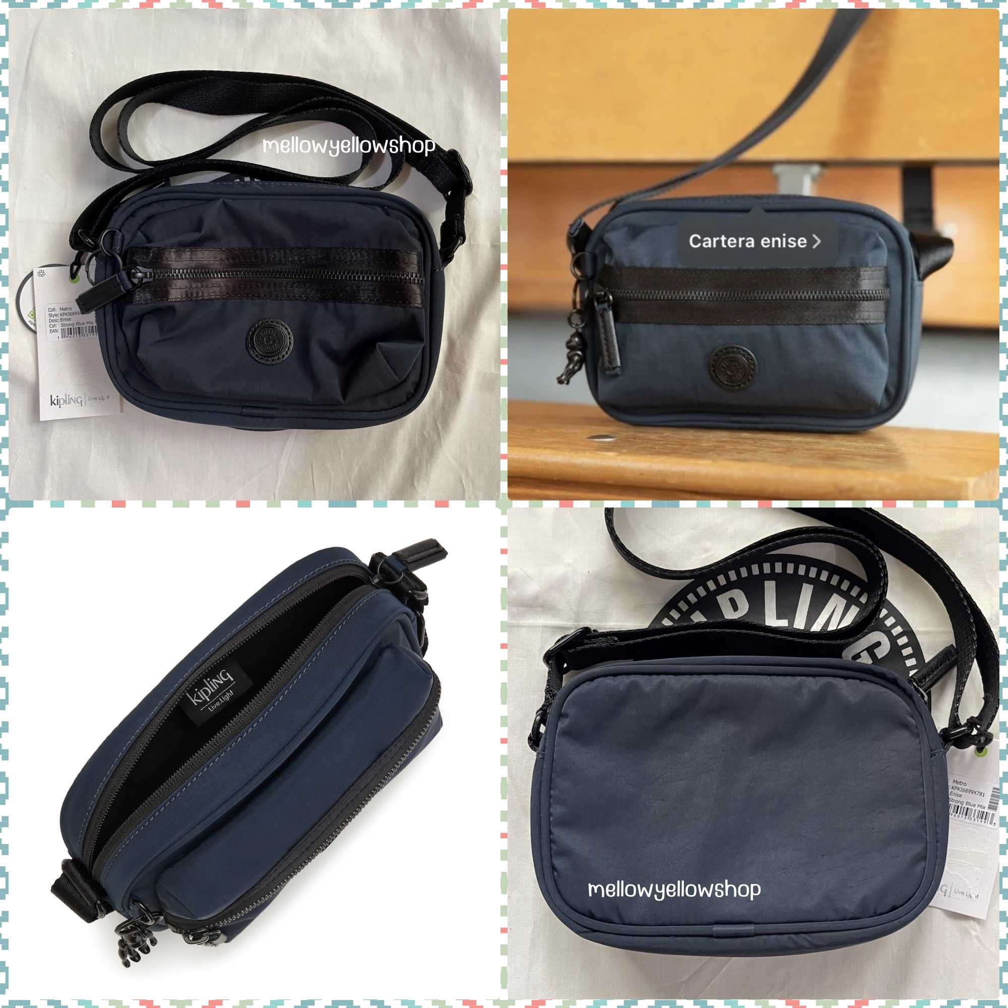 ❌ ลดเคลียร์ กระเป๋า Kipling Metro enise crossbody bag