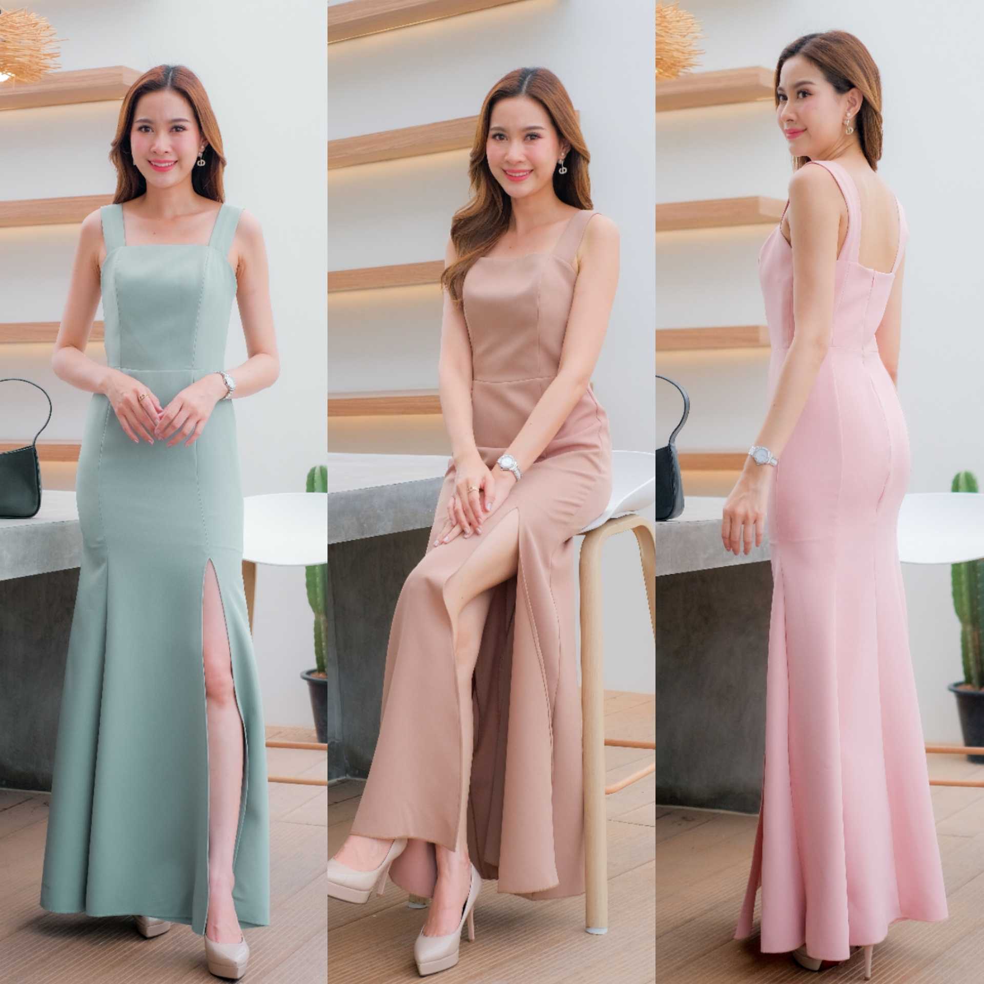 (พร้อมส่ง) Sarina Long Dress