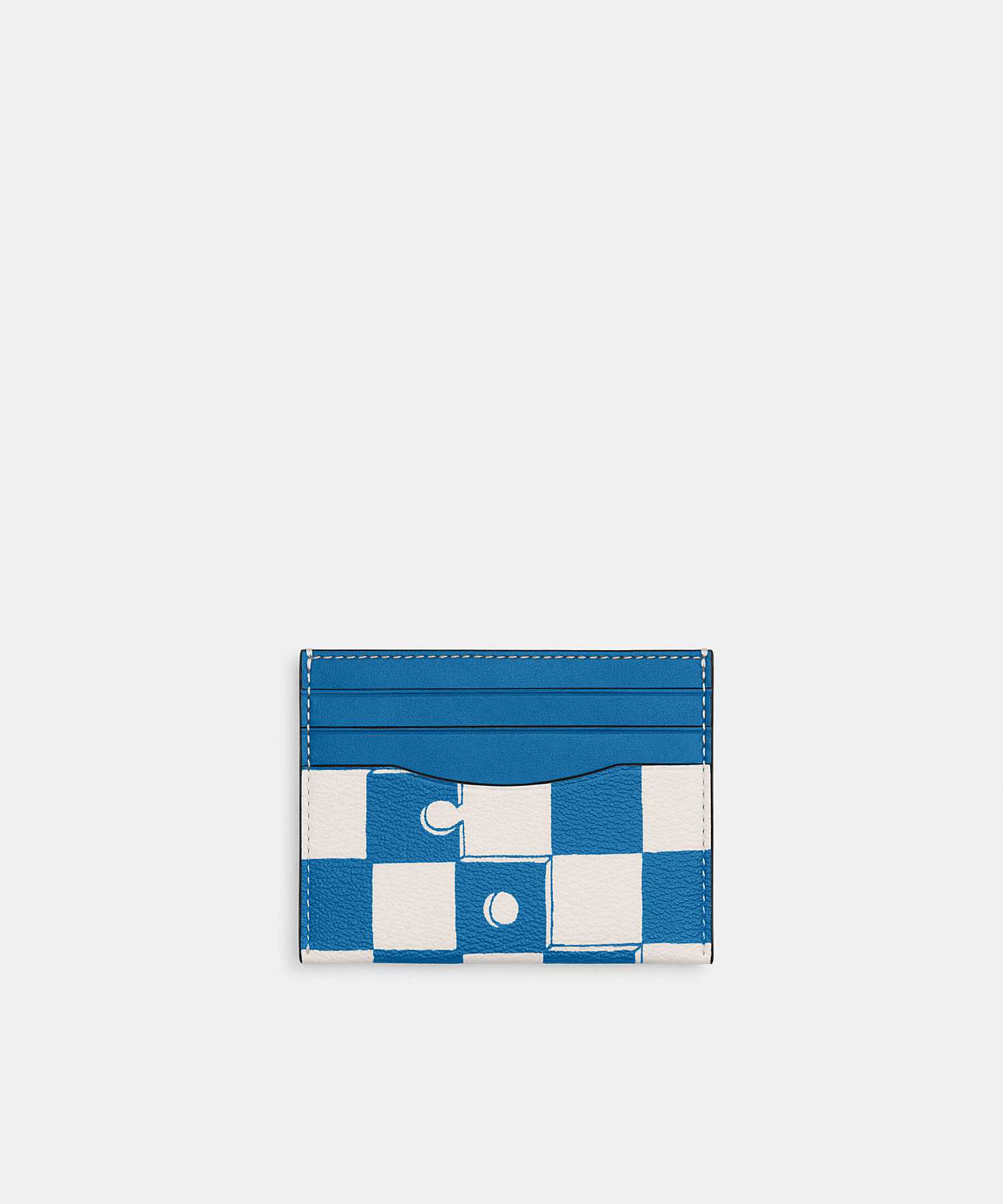 COACH SLIM ID CARD CASE WITH CHECKERBOARD PRINT CR396 QBWR0