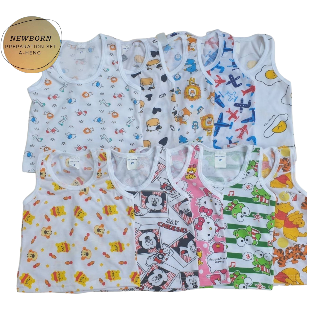 แพ็ค5ตัว เสื้อกร้ามเด็กคลายร้อน ผ้านุ่มใส่สบาย 1,2,3ขวบ