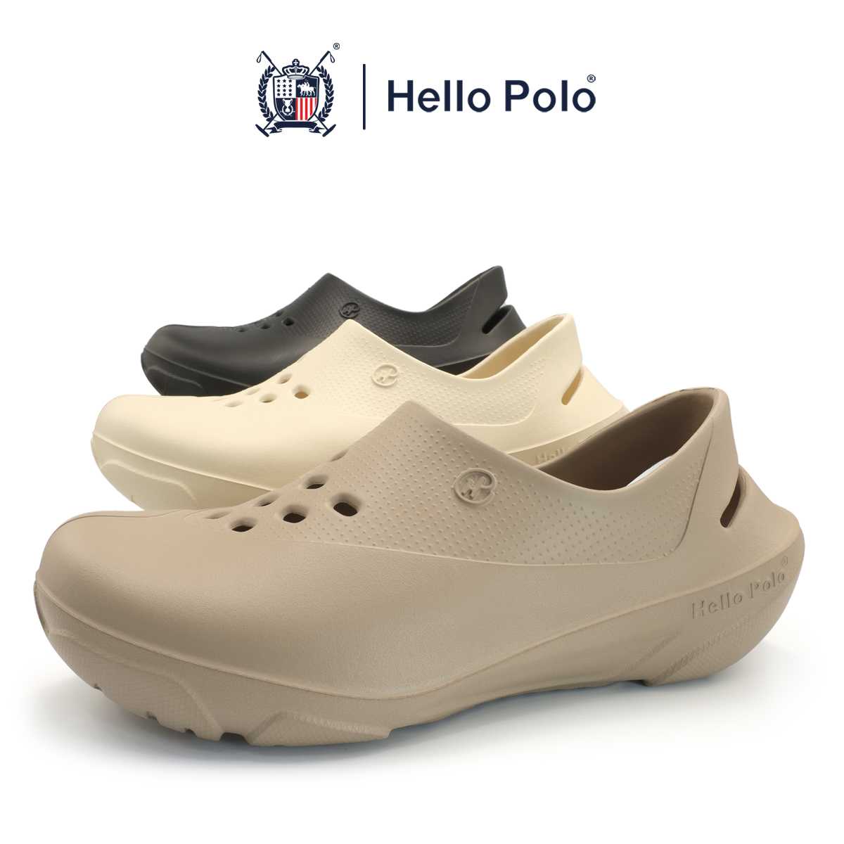 Hello Polo รองเท้าแตะลำลอง รองเท้าแบบสวม Unisex แฟชั่น รุ่น HP8024 Size 36 - 45