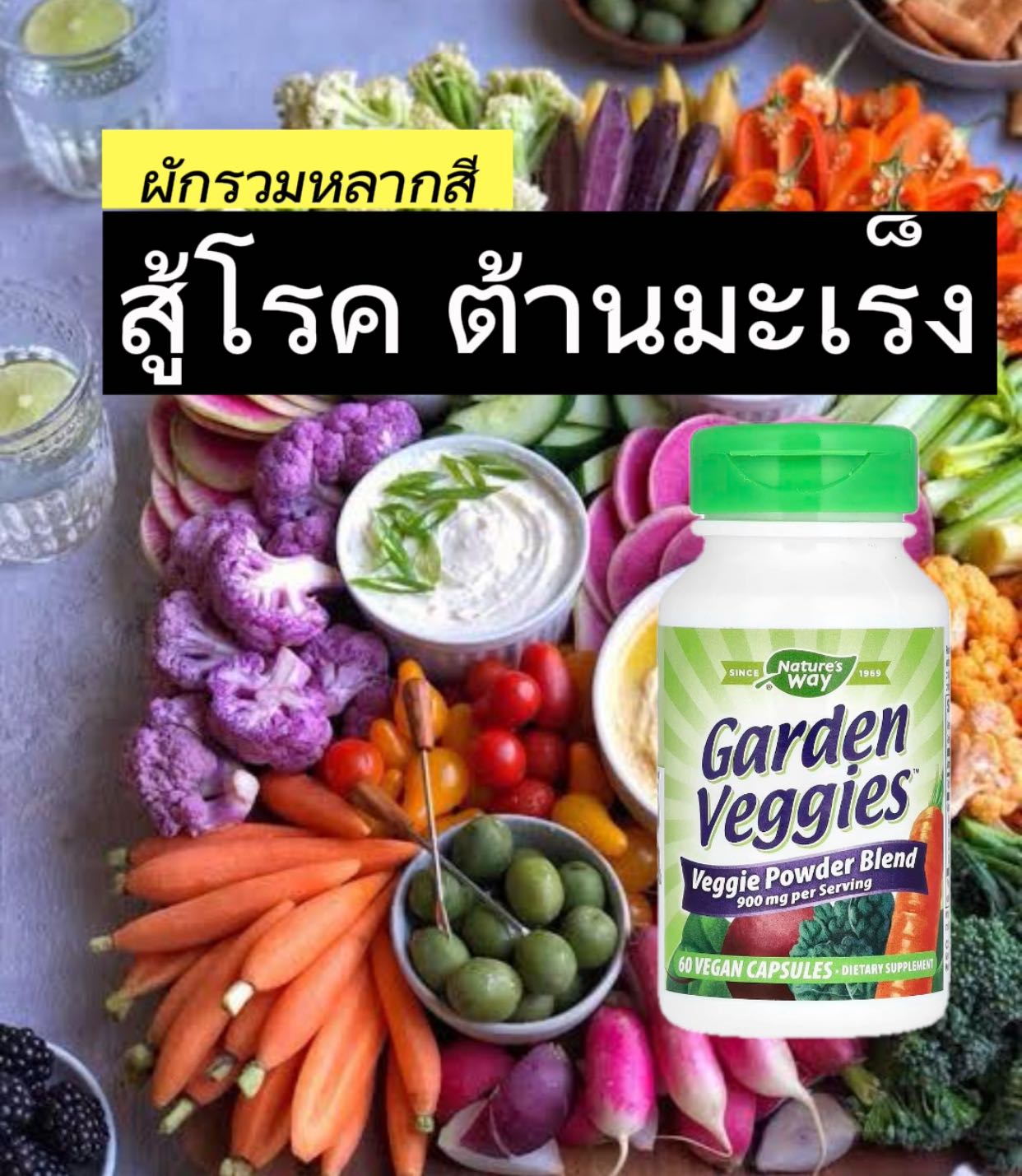 Nature's Way, Garden Veggies บรรจุ 60 เม็ด