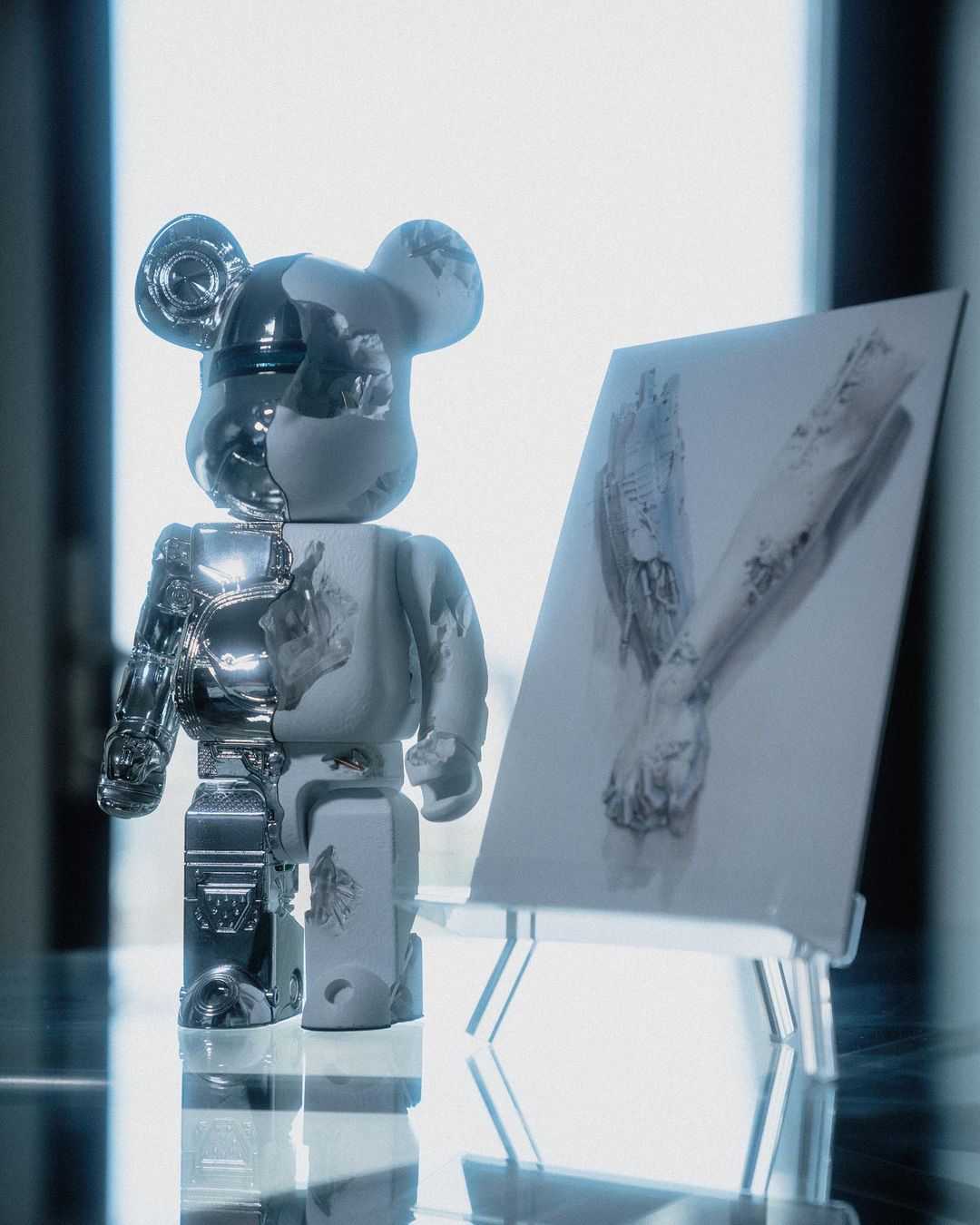 Sorayama x Daniel Arsham 400% custom