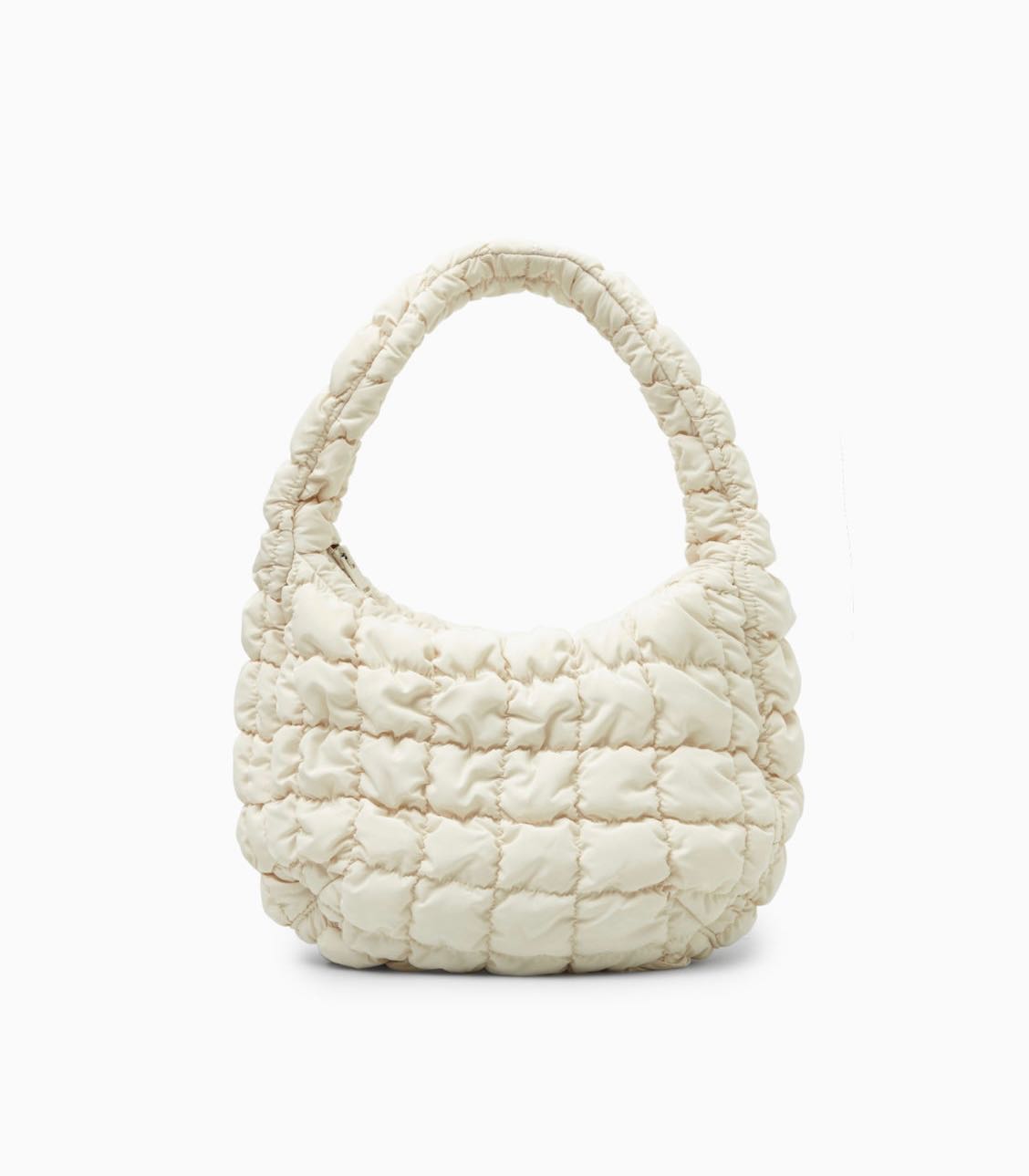 พร้อมส่ง - กระเป๋า COS Mini Quilted Bag สี Stone