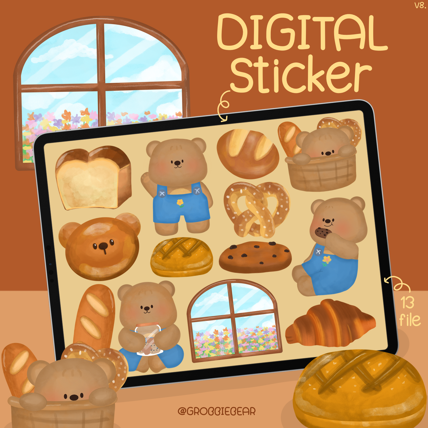 V8. Stickers 