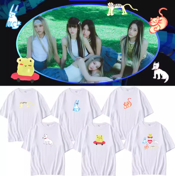 Pre-Order | เสื้อยืด New Jeans : Cartoon Drawing