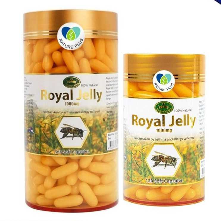 Nature’s King Royal Jelly นมผึ้งเนเจอร์คิง รอยัลเจลลี่ 1000 มก. มี 2 ขนาด