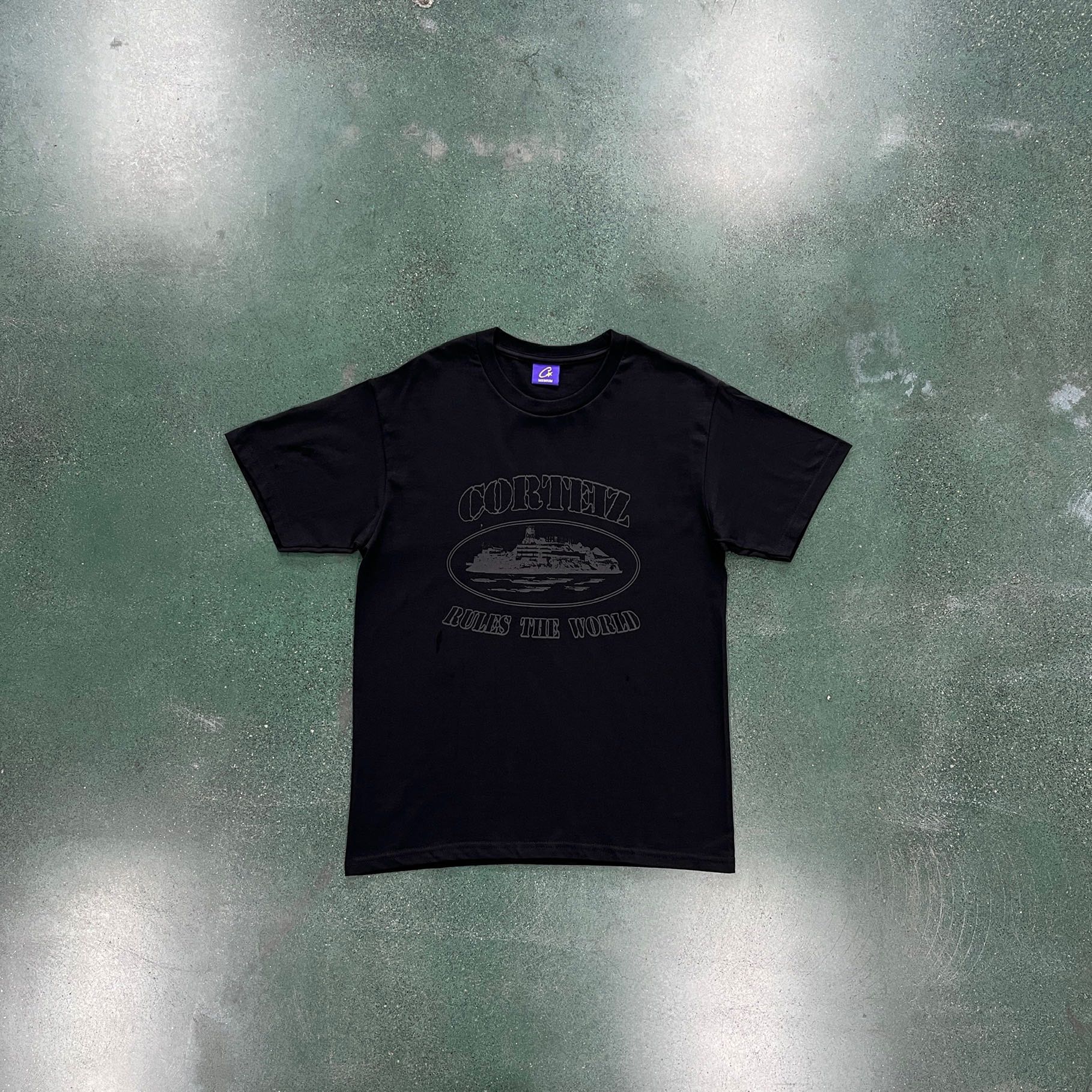 Corteiz OG Alcatraz T-Shirt Triple Black