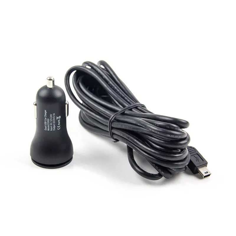 VIOFO A129 ชุดสาย Power mini USB to USB A 4 เมตร Car Charger 2 USB