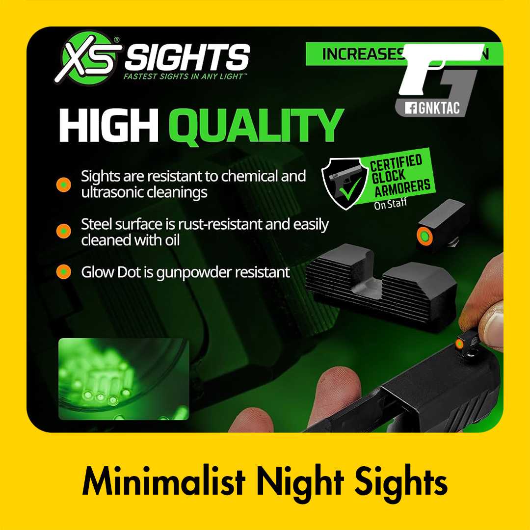 XS Sight Minimalist Night Sights Glock