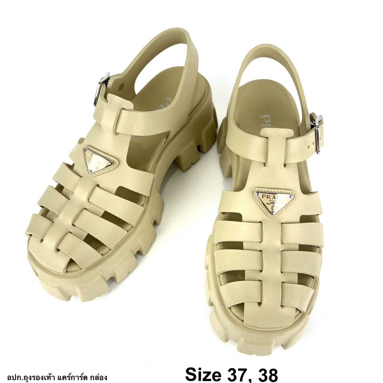 รองเท้า prada​ rubber​ sandals