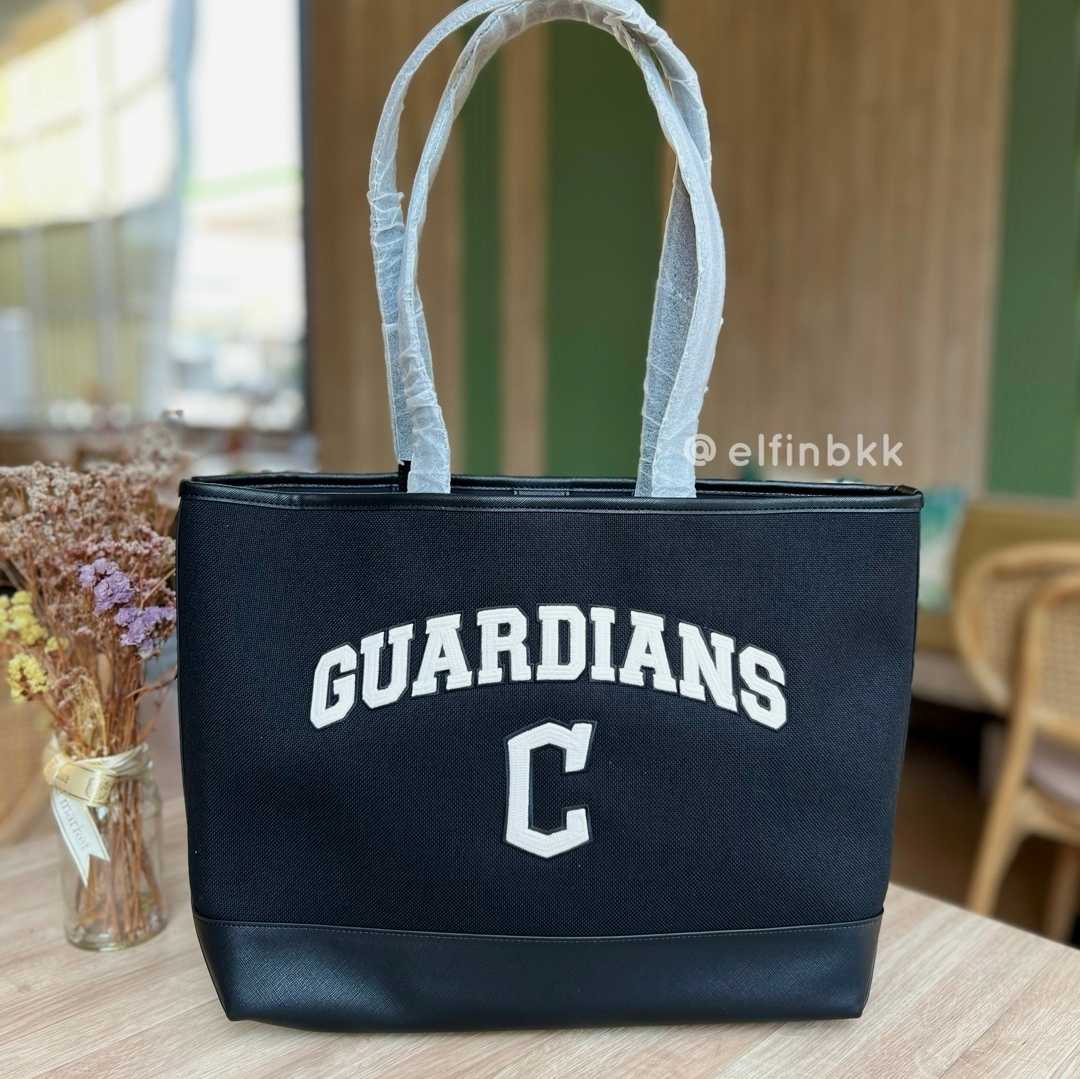 Sale🔥🔥MLB Varsity Canvas Large Tote Bag NY  กระเป๋าสะพาย กระเป๋าช้อปปิ้ง ใบใหญ่ สีครีม สีขาว สีดำ