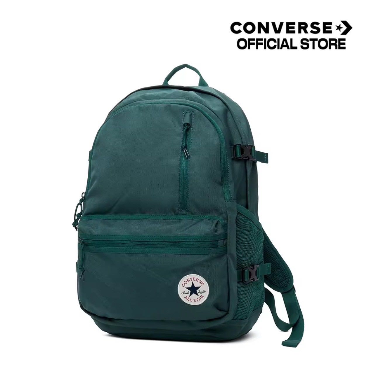 CONVERSE  STRAIGHT EDGE BACKPACK COLLECTION UNISEX GREEN