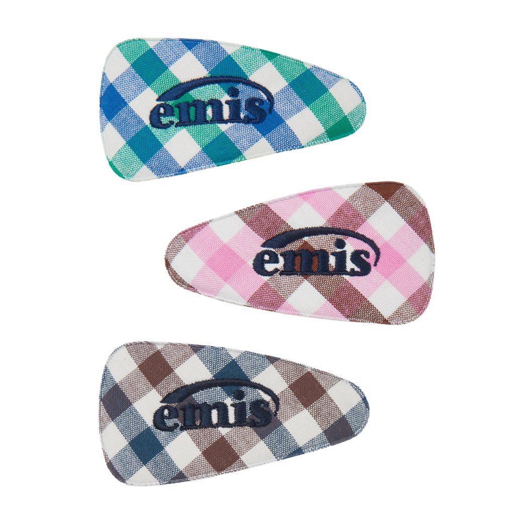 (พรีออเดอร์ 🇰🇷) กิ๊ฟ EMIS - BLOCK CHECK WIDE HAIRPIN ลายตาราง/ลายสก๊อต คอลใหม่ SS2024
